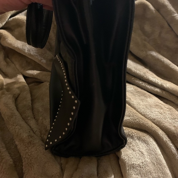 Jessica Simpson Black Leather purse with L/Bow. New - Picture 6 of 12